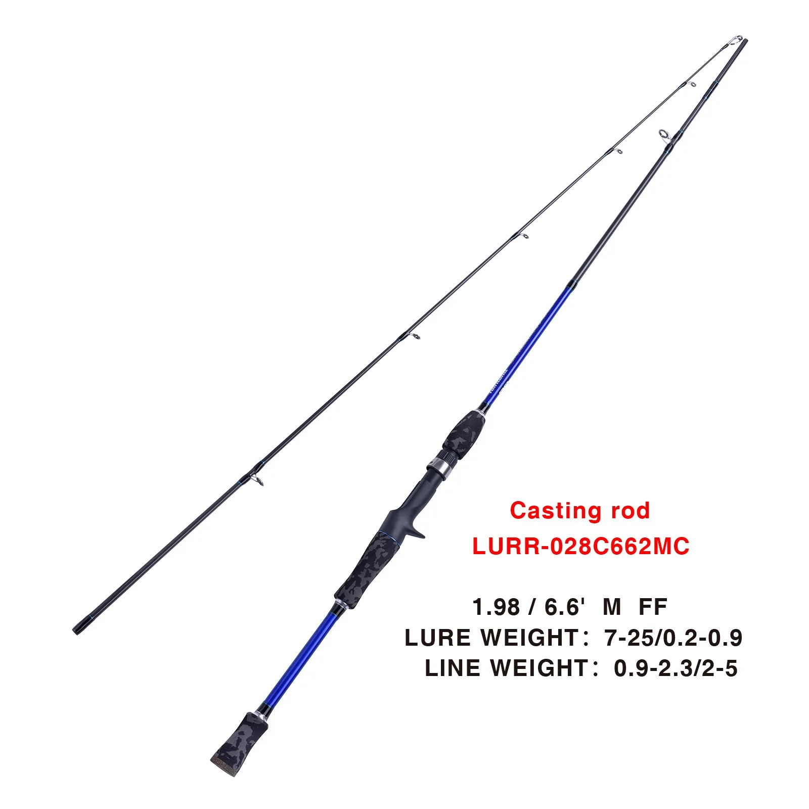 028C Huron 6'/6.6'/7' Carbon Casting Rod Fishing Rod Spare Tip Available