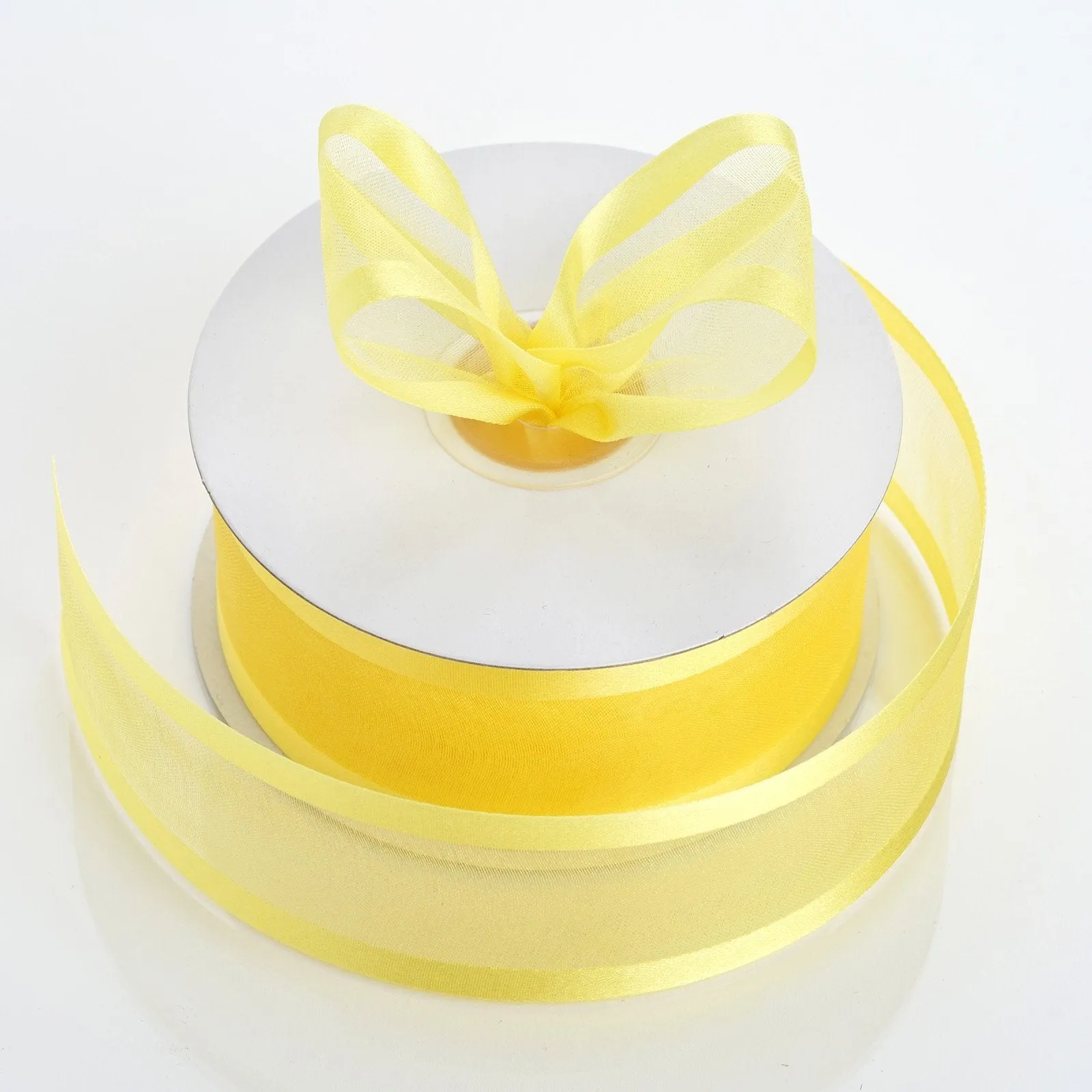 1.5" Yellow Satin Edge Ribbon - 25 Yards