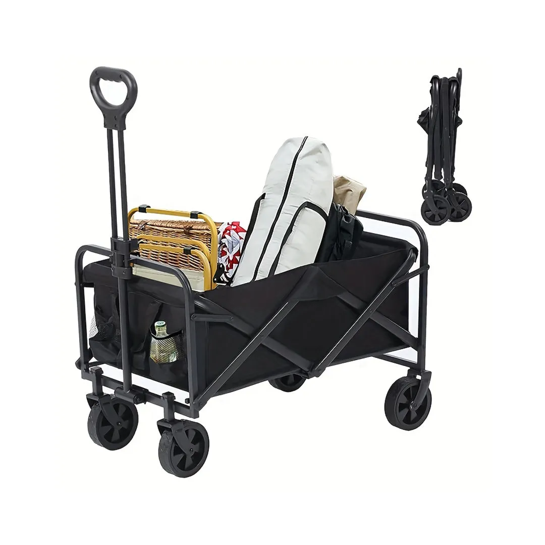 1pc Camping Cart, Folding Portable Lightweight Wagon For Outdoor Picnic Camping