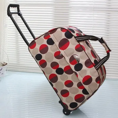 2017 New Quality Rolling Luggage Trolley Bag Women Travel Bags Metal Hand Trolley Female&male Bag Large Package Travel Suitcase