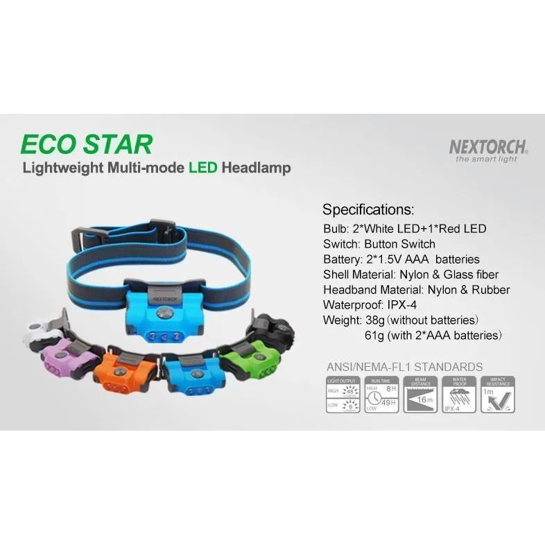 21180      ~ NEXTORCH ECO STAR 6PACK