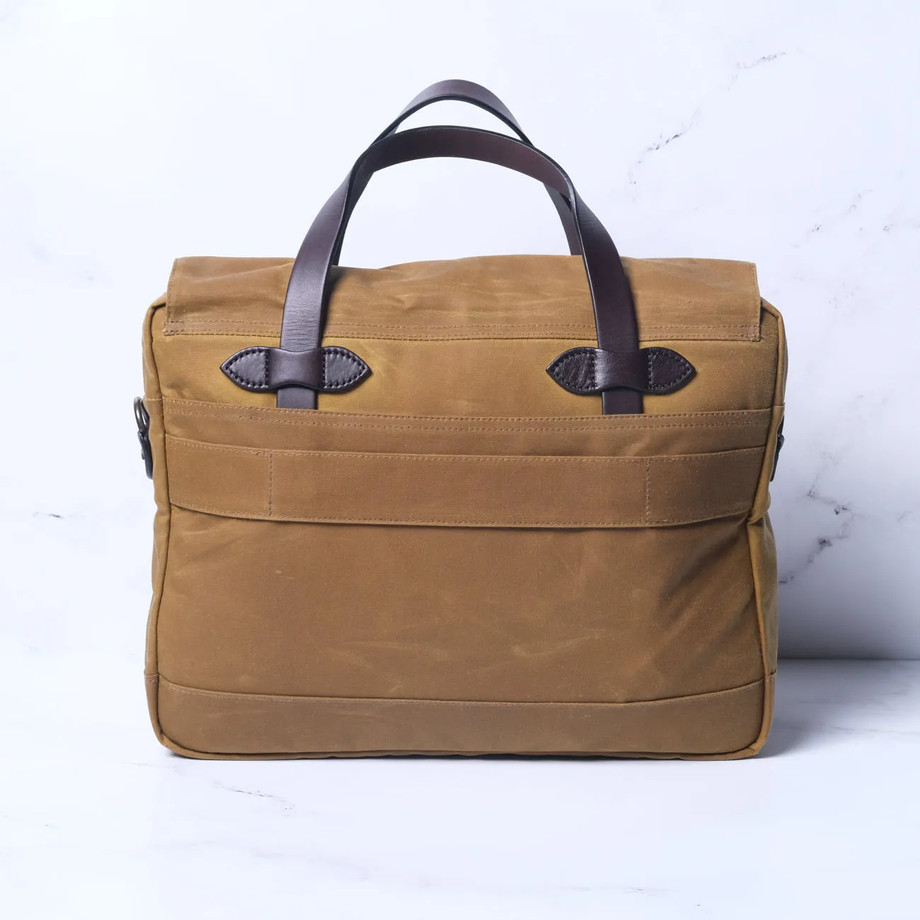 24 Hour Tin Cloth Briefcase - Dark Tan