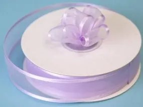 25 Yard 7/8" DIY Lavender Organza Ribbon With Satin Edges For Craft Dress Wedding