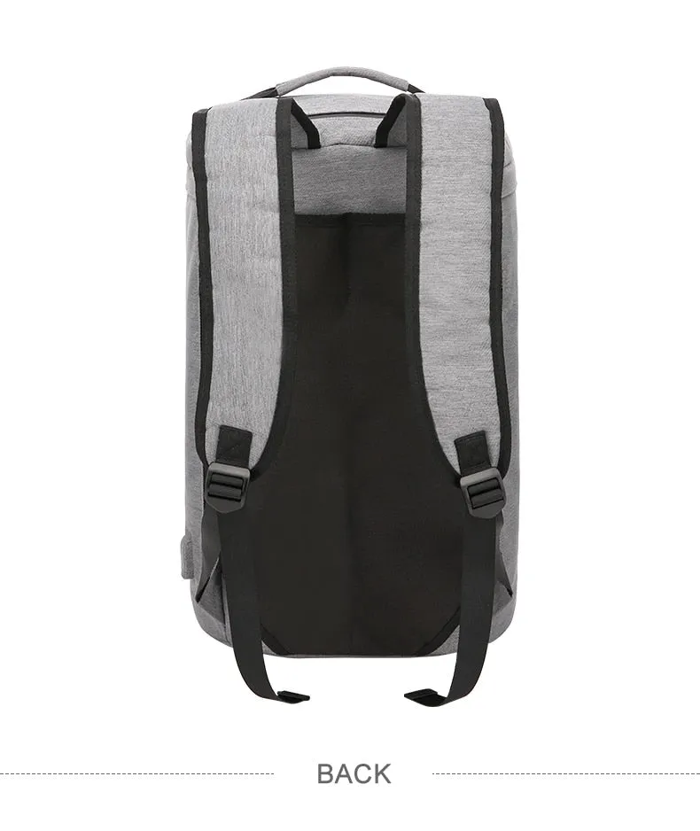 35L Men's Gym Backpack with USB Charging