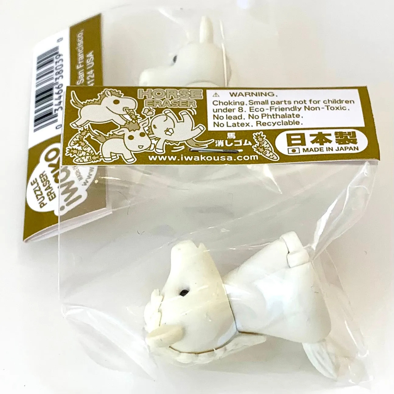 380491 WHITE HORSE ERASER-30