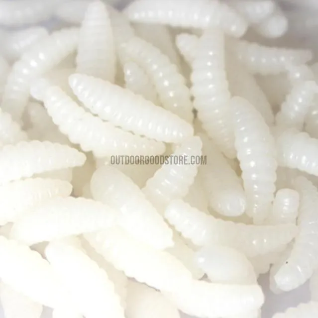 50 Piece Bag Fishing Lure Bait Worms Shrimps with Scent 2cm