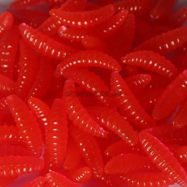 50 Piece Bag Fishing Lure Bait Worms Shrimps with Scent 2cm