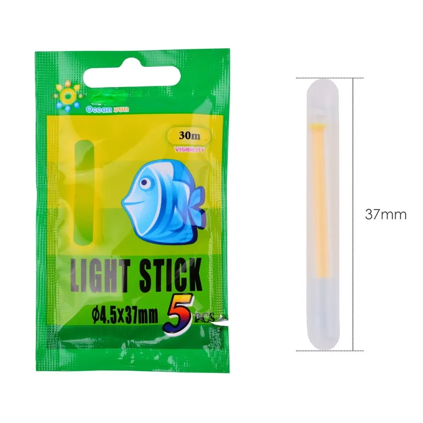 5/25/50 PCS Fishing Float Light Stick Fluorescent Lightstick Night Float Rod Light Dark Glow Stick Useful Lots Fishing Tackle