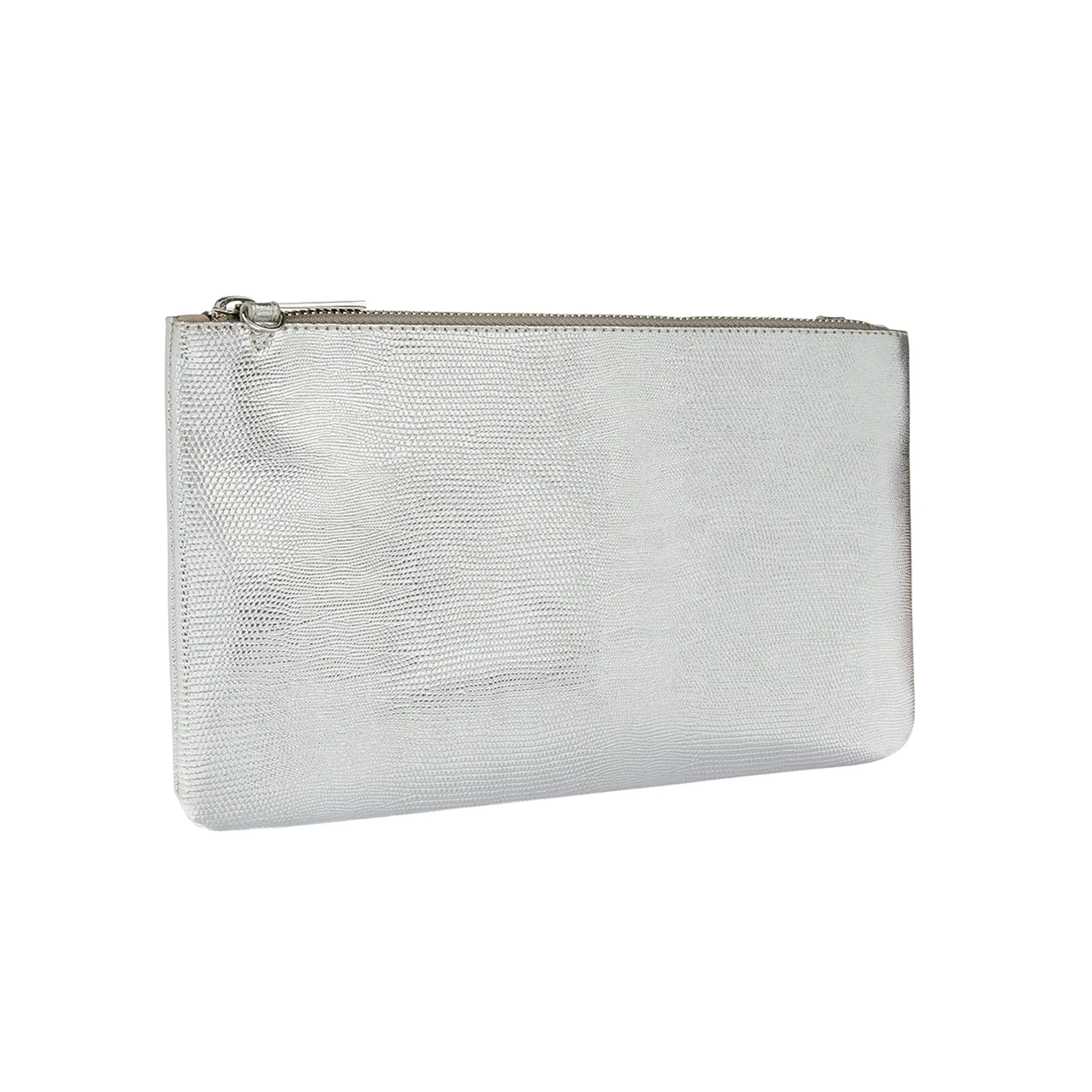 Accessorize London Women's Zip Clutch Bag Silver