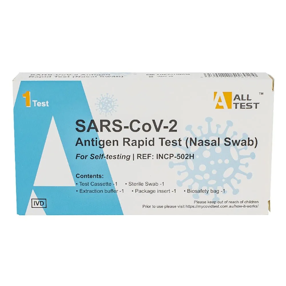 ALL TEST SARS-COV-2 Antigen Rapid Test (Nasal Swab) INCP-502H