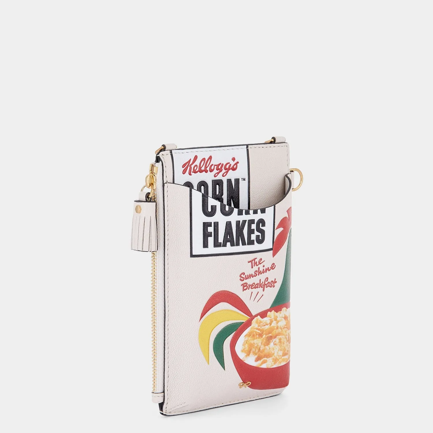 Anya Brands Corn Flakes Zip Phone Pouch on Strap