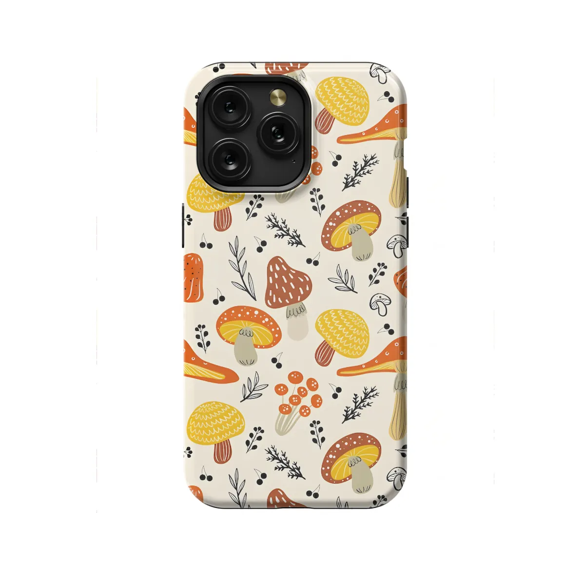 Autumn Hand Drawn Mushrooms Phone Case iPhone Samsung Cover Pixel 1146