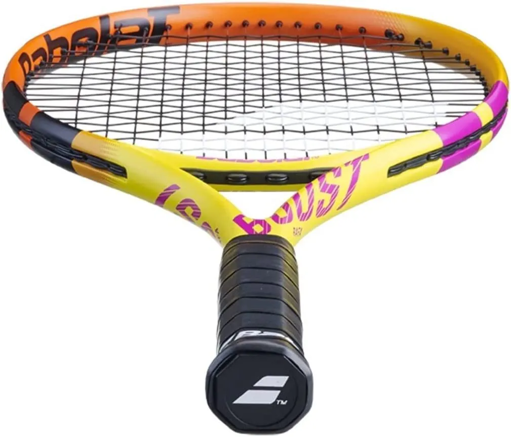 Babolat Boost Aero Rafa Strung Tennis Racquet Bundled with an RH3 Club Essential Tennis Bag in Your Choice of Color