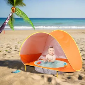 Baby Beach Pool & Tent (With Optional Swimming Ring)