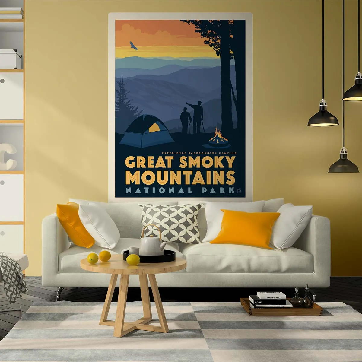 Backcountry Camping Decal Smoky Mtns National Park