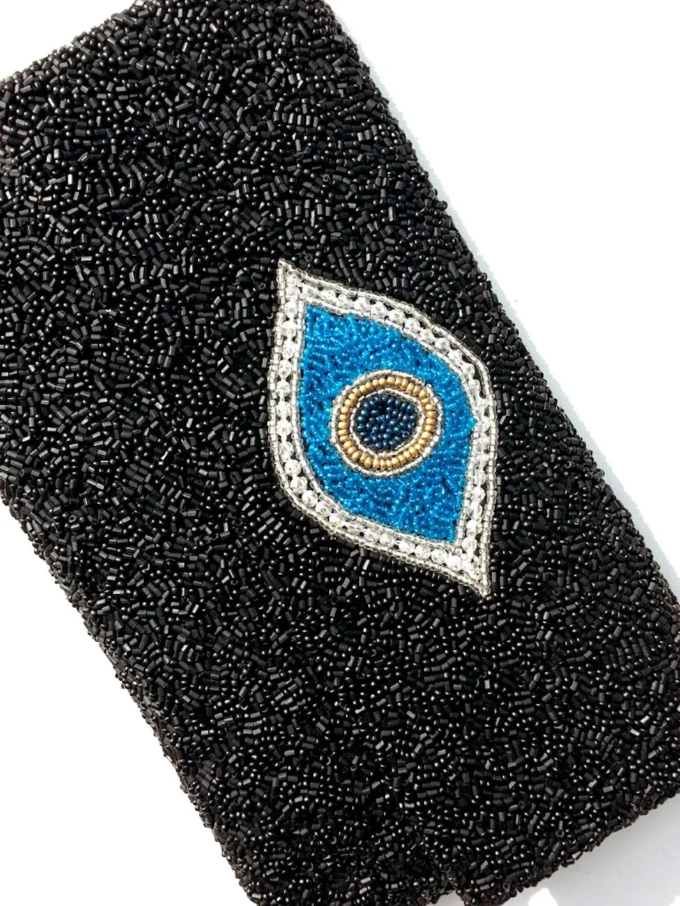 Beaded Envelope Clutch Bag Evil Eye and Hamsa