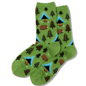 Bear Tent Socks Women's Crew Sock