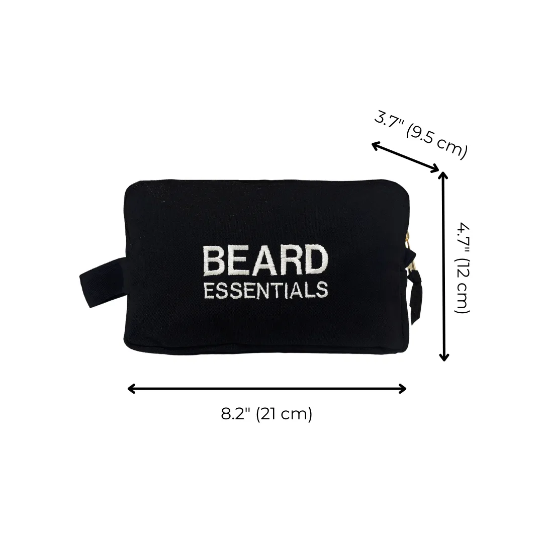 Beard Essentials Pouch, Black