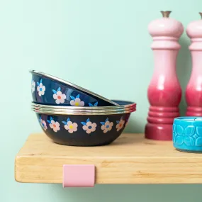 Beautiful Enamel Bowls in Midnight Navy Blue - Enamelhappy