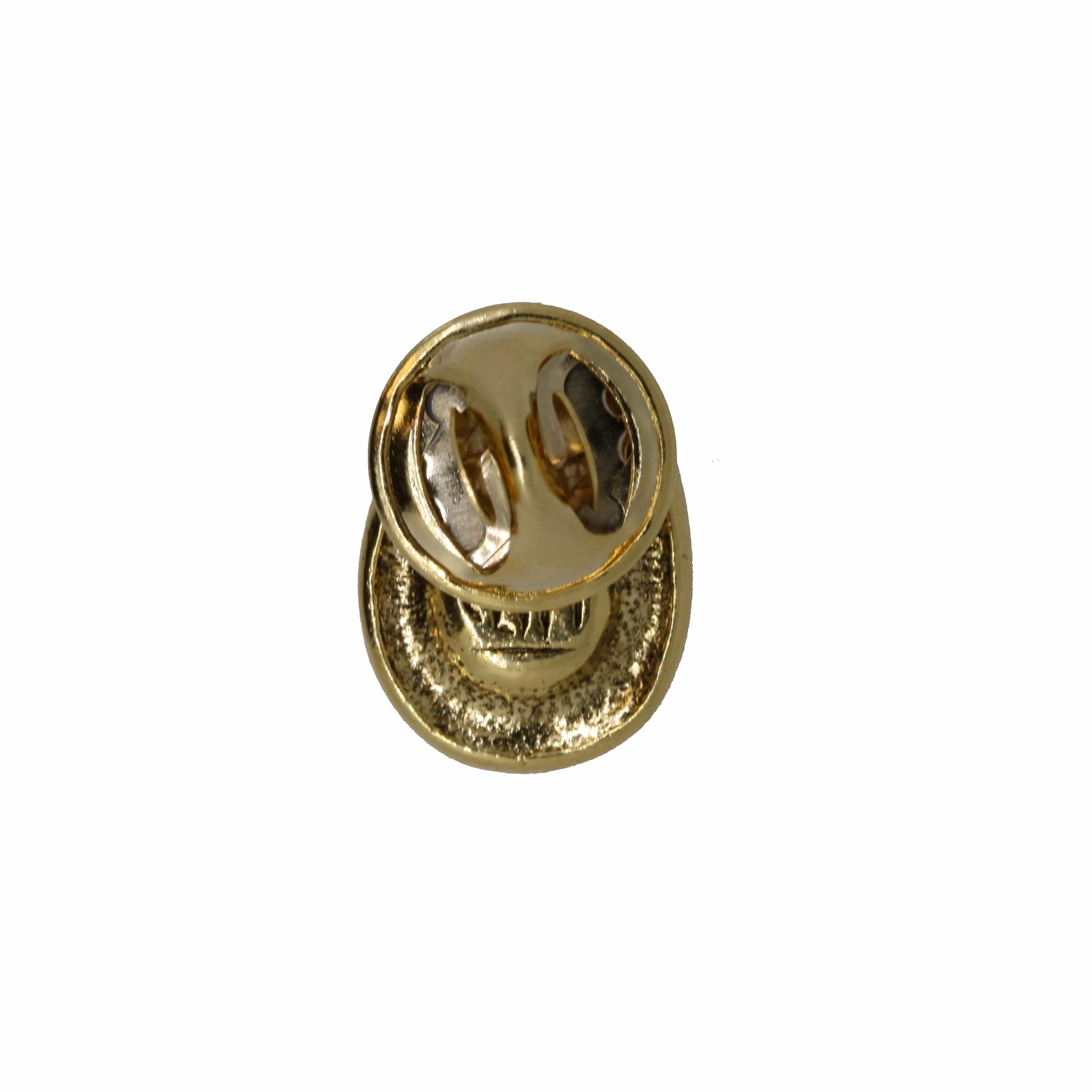 Bed Pan Gold Lapel Pin