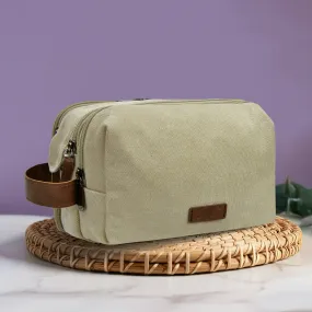 Beige NGIL Traveling Toiletry Bag