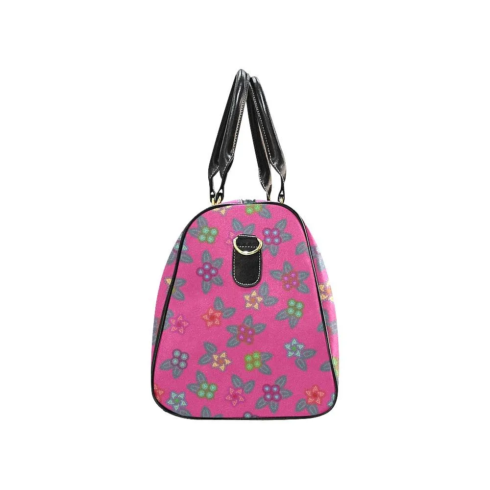 Berry Flowers Waterproof Travel Bag/Small