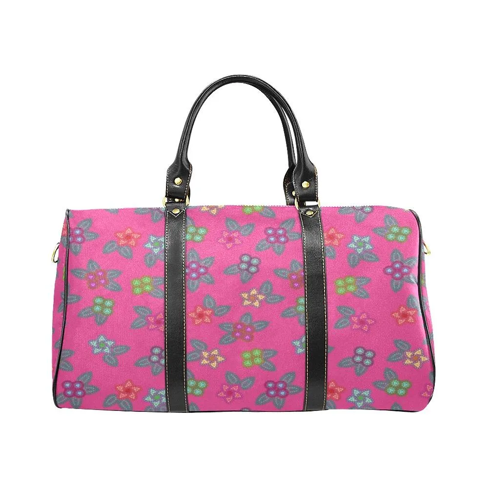 Berry Flowers Waterproof Travel Bag/Small