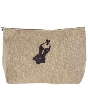 Biarritz Large Linen Make up Bag