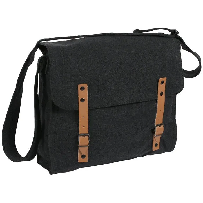 Black - Classic Vintage Medic Shoulder Bag