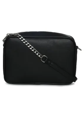 Black PU Small Side Sling Bag