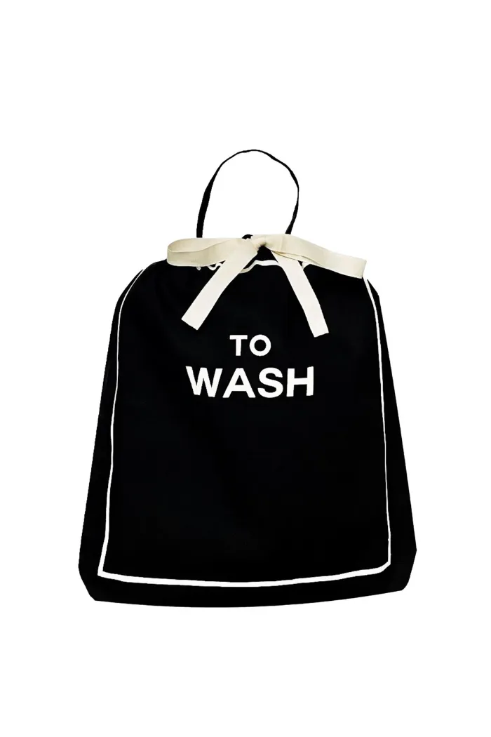 Black To Wash Laundry Bag