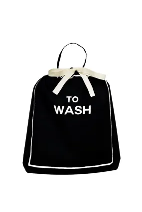 Black To Wash Laundry Bag