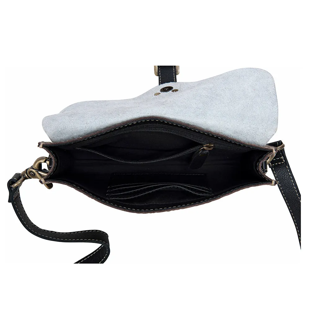 Blazing Bull Trail Leather & Hairon Bag