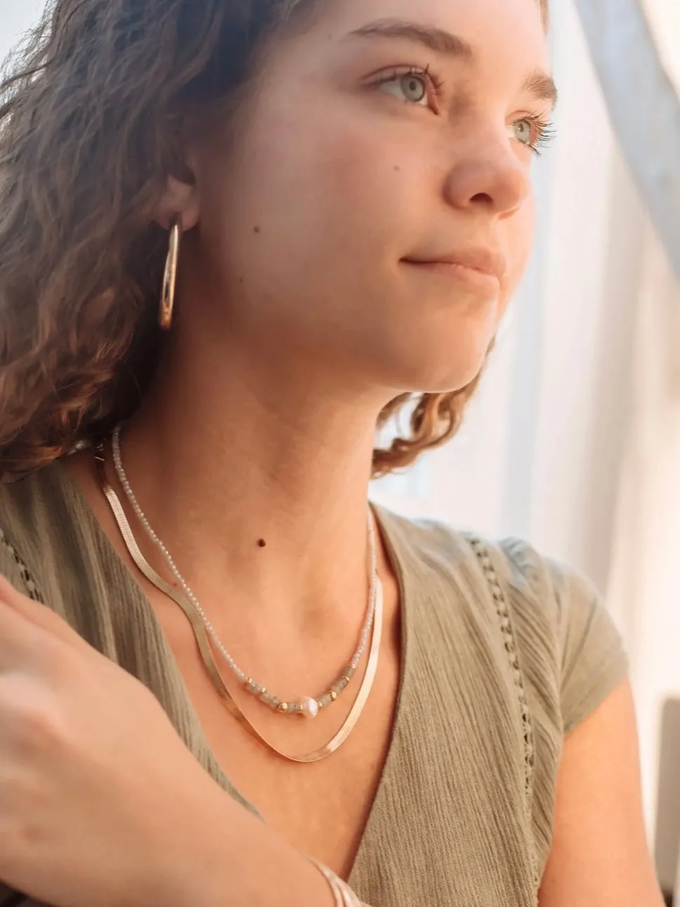 Bold Hoop Earrings - Silver