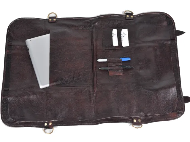 Boldric Leather 17 Pocket Knife Bag (Brown) (Free Shipping)