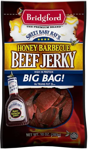 Bridgford Sweet Baby Rays Beef Jerky 10 oz