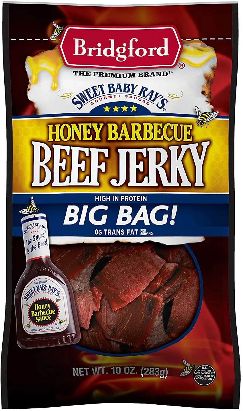 Bridgford Sweet Baby Rays Beef Jerky 10 oz