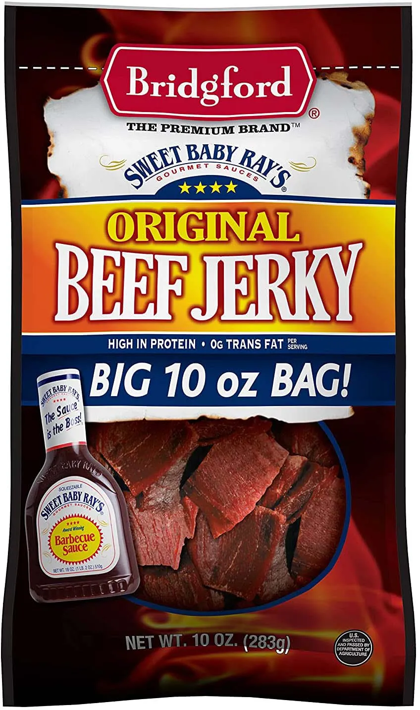 Bridgford Sweet Baby Rays Beef Jerky 10 oz