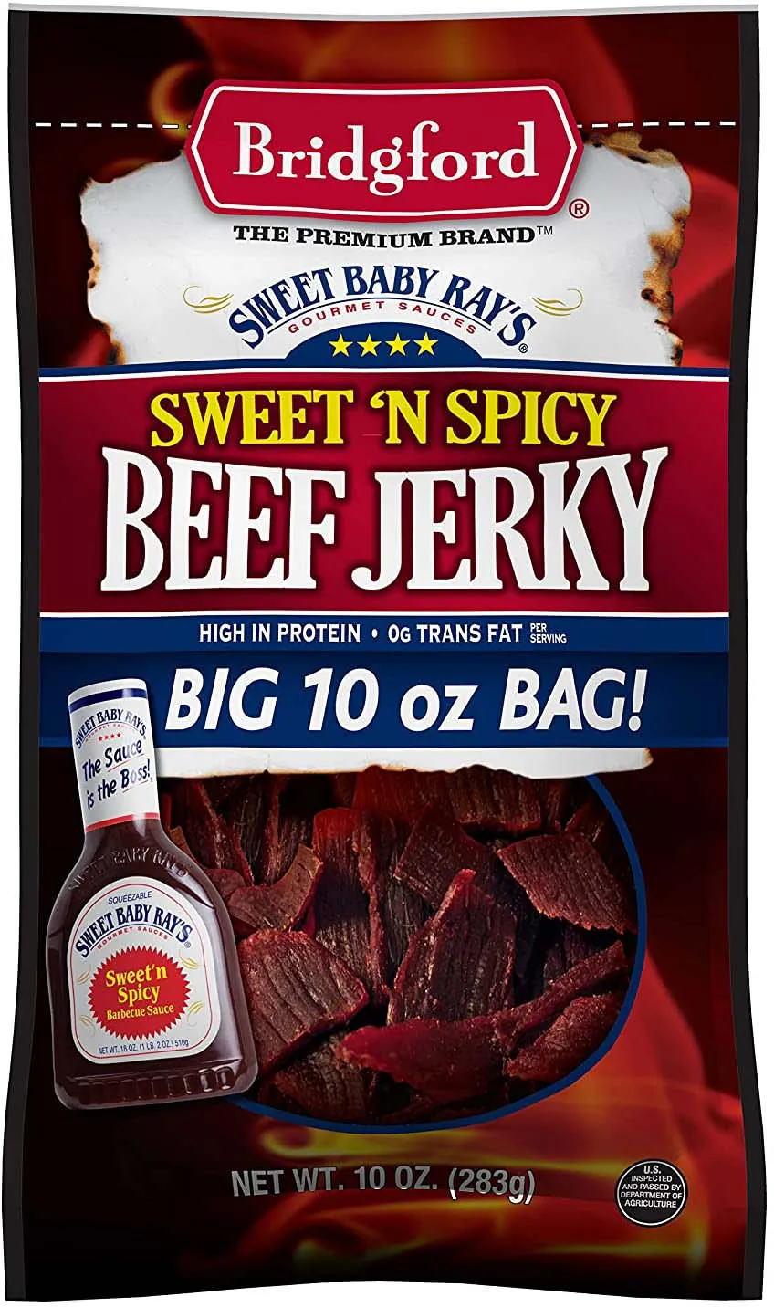 Bridgford Sweet Baby Rays Beef Jerky 10 oz