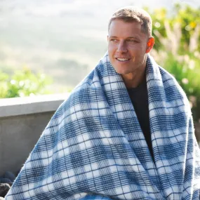 Brookstone x Christian McCaffrey - Elite Stadium Plaid Blanket