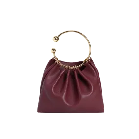 Burgundy Ring Handle Bag (Low Stock)