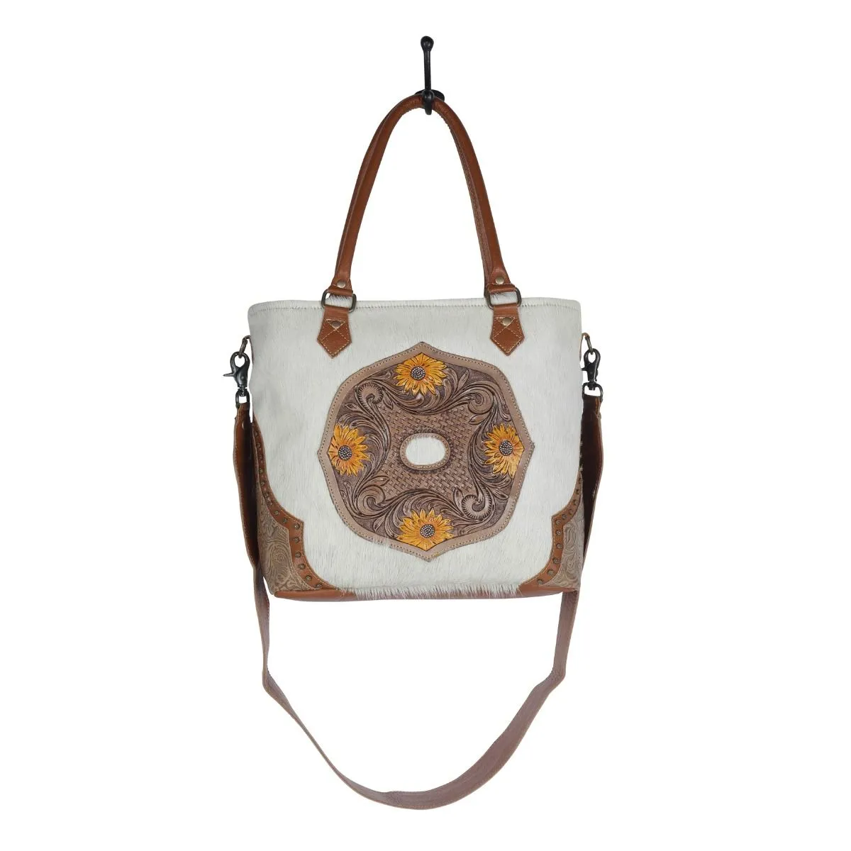 Burnished play Hand-Tooled Bag