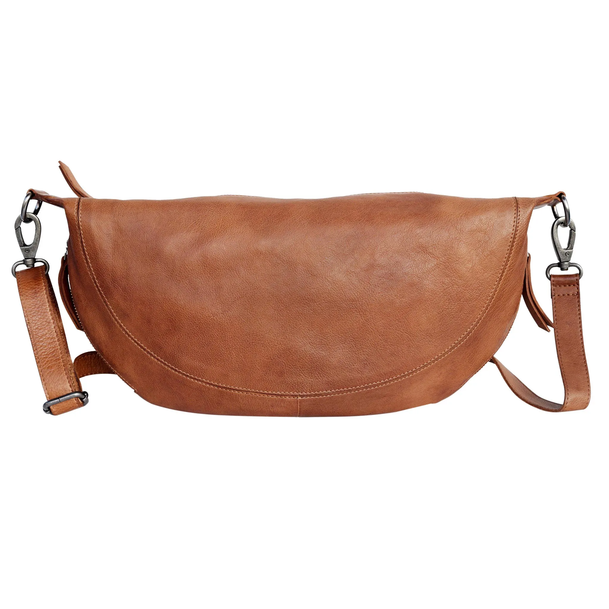 Callie Handcrafted Leather Sling/Crossbody Bags: Cognac