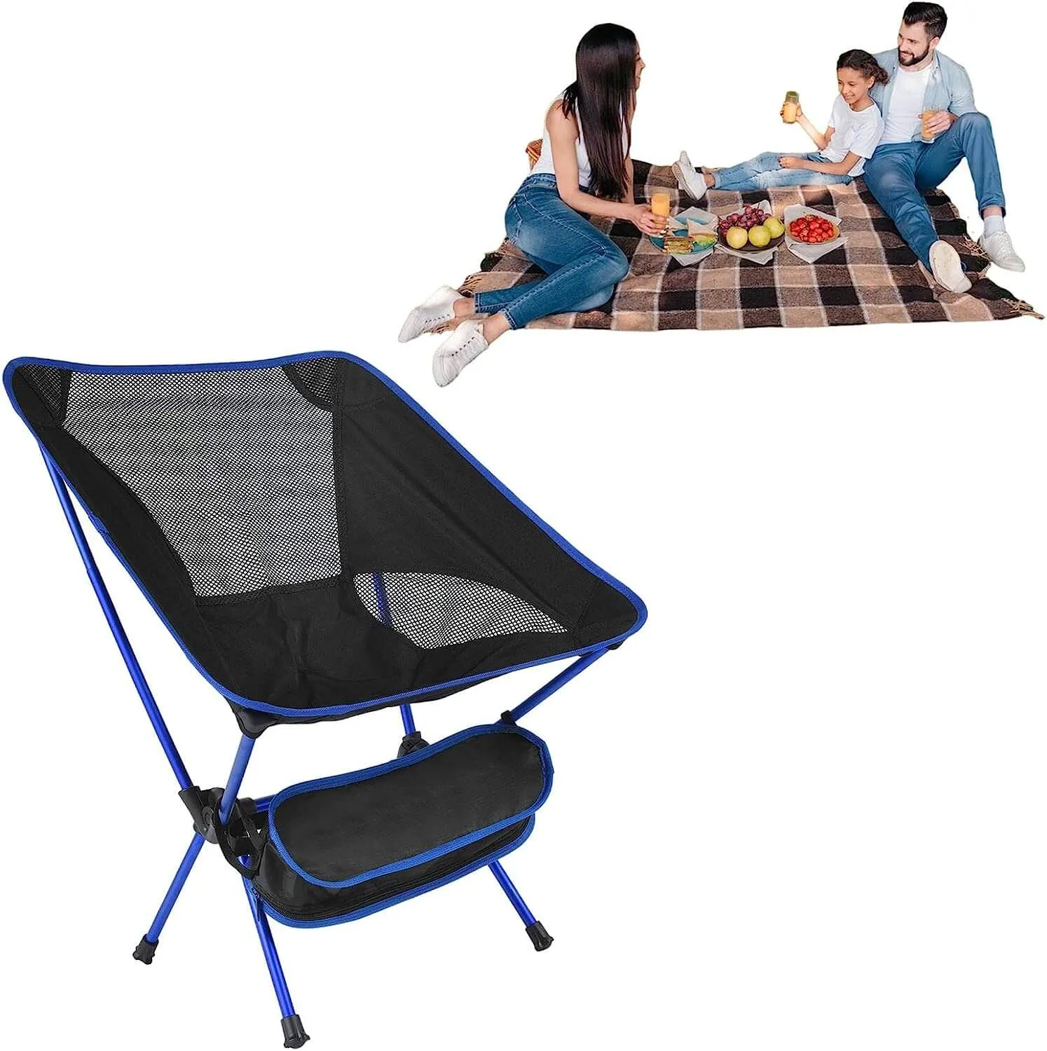 Camping Chair/Outdoor Folding Chair-Black