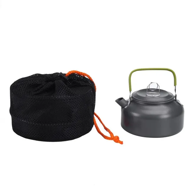 Camping Cookware Set Aluminum Nonstick Portable Outdoor Tableware Kettle Pot Cookset DS 308