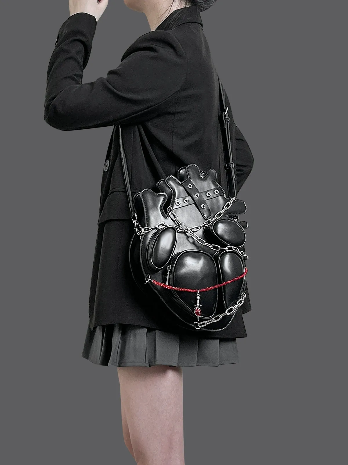 Chained Dark Heart Bag