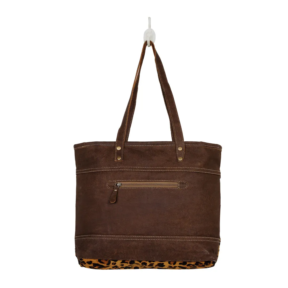 CLINCH  LEATHER AND HAIRON BAG