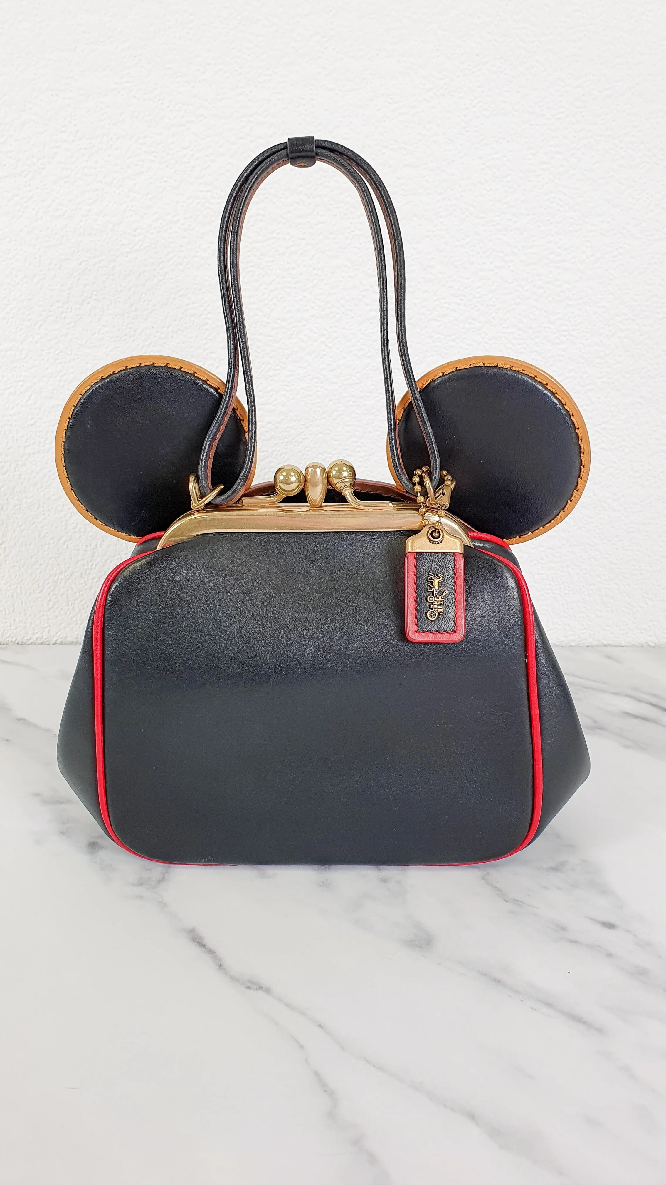 Coach x Disney x Keith Haring Mickey Mouse Ears Bag With Kisslock & Chain Strap LIMITED EDITION - Handbag Coach 4720