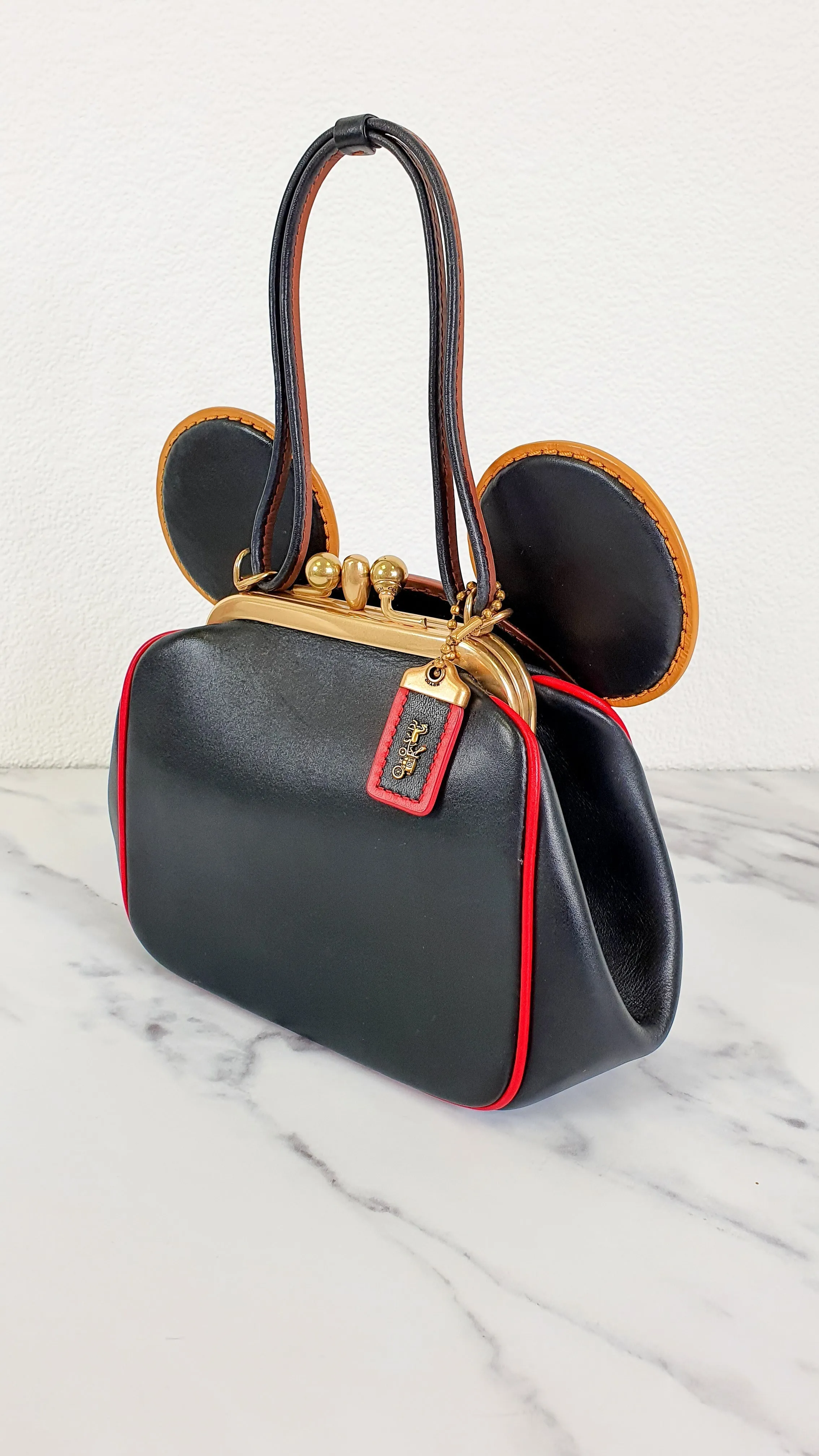 Coach x Disney x Keith Haring Mickey Mouse Ears Bag With Kisslock & Chain Strap LIMITED EDITION - Handbag Coach 4720