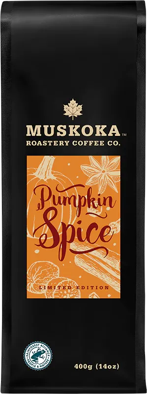 Coffee - Muskoka Roastery Limited Edition Pumpkin Spice, 400g Bag, Whole Bean